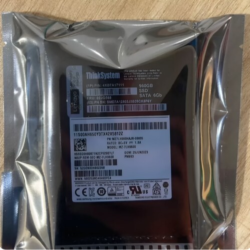 联想 02JG568 4XB7A17111 960G SATA 6Gb 2.5寸 服务器硬盘PM883