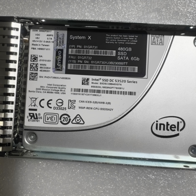 联想01GR732 01GR731 480G SATA 6Gb 2.5服务器固态硬盘PM883