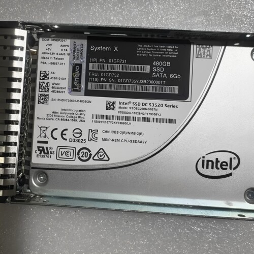 联想01GR732 01GR731 480G SATA 6Gb 2.5服务器固态硬盘PM883