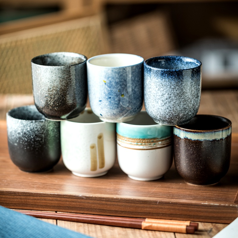 特别好看的杯子陶瓷茶水杯釉下彩