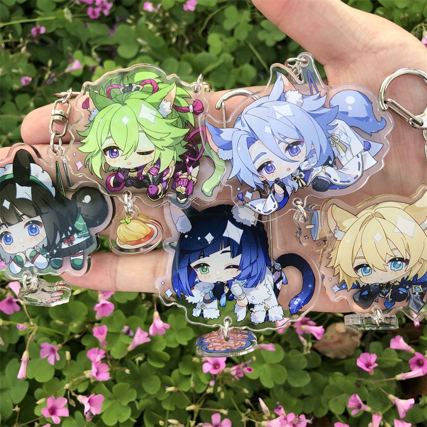 Game Genshin Impact Kaedehara Kazuha Tartaglia Keychain Acce