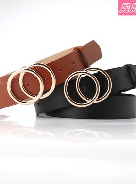 New belt round buckle sweater coat belt student women belts