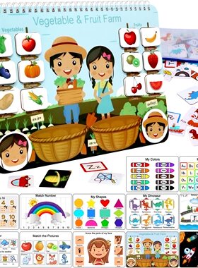 Quiet Book for Toddlers Montessori Interactive Toys Busy Boo