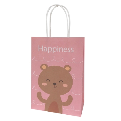 袋糖果手提礼品儿童回礼袋可爱甜品生日卡通纸袋烘焙幼儿o园袋10