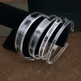 发箍diy手工透明防滑齿头箍拉直不断外带压发卡发箍配件材料头饰