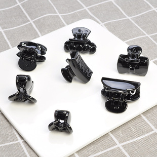 边夹diy发饰黑色小号爪夹迷你发夹发抓小抓夹碎发夹刘海发夹顶夹