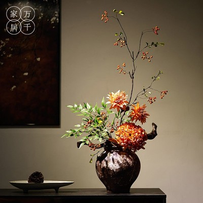 陶瓶禅花宋玄桌面级感民