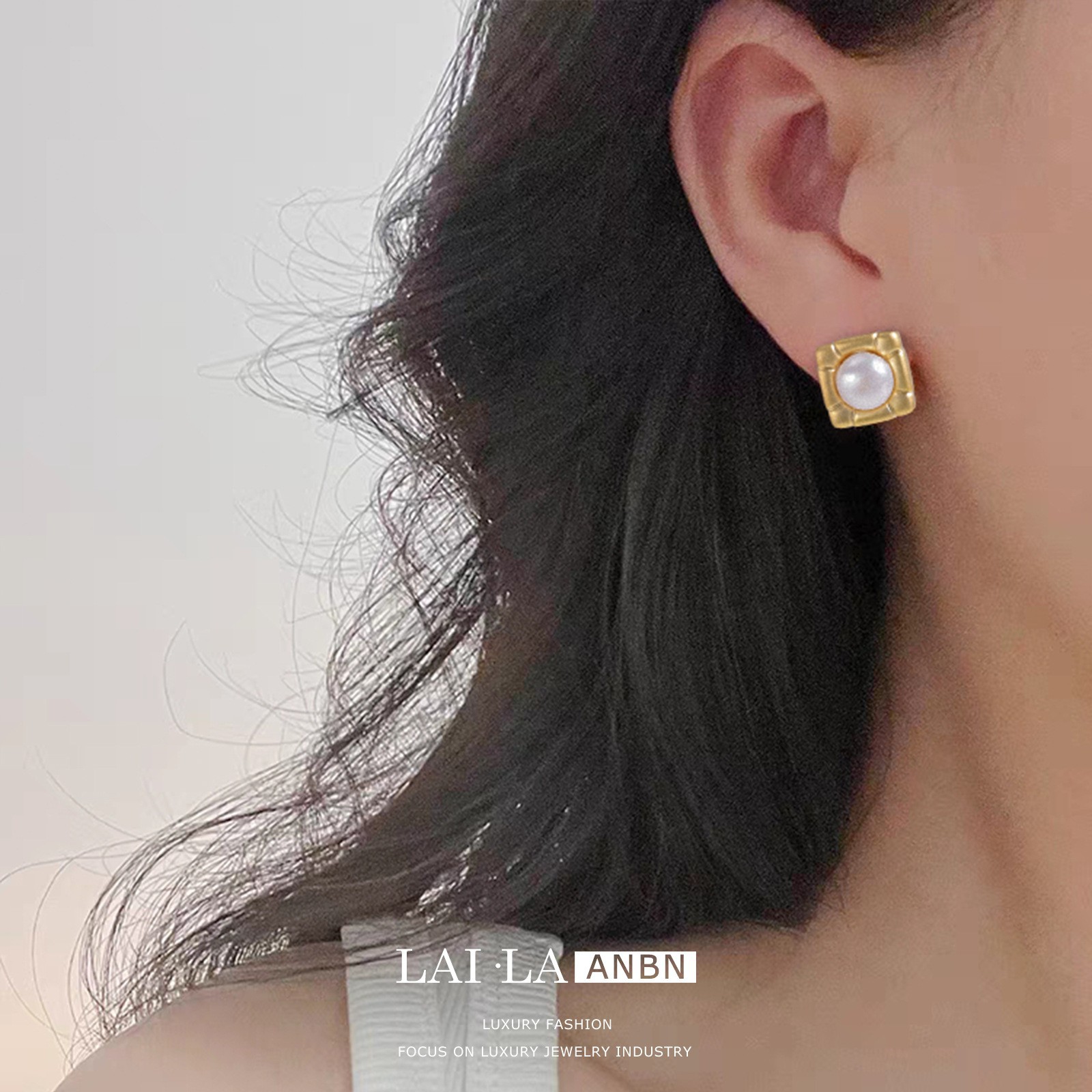 s925银针珍珠耳钉耳环中古新款耳饰复古宫风廷巴洛克圆形镂空耳钉