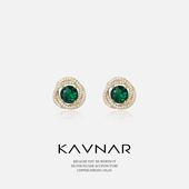 轻奢螺旋几何三角纳米锆石耳钉时尚 气质耳饰925纯银针耳环感