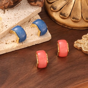 s925银针时尚百搭优雅耳钉女轻奢感气质耳环法式小巧耳饰