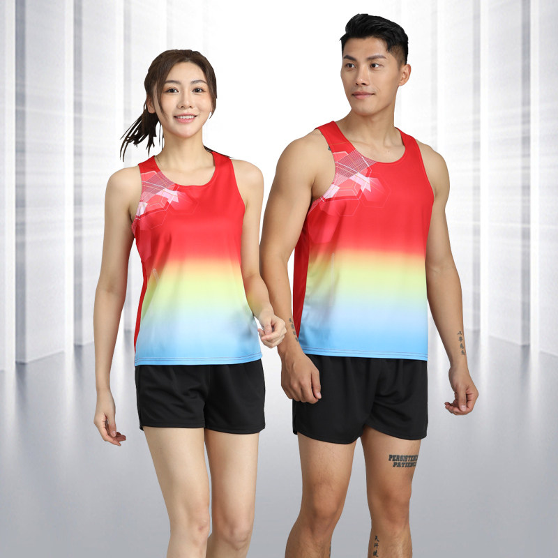田径服体育生背心男体考专业比赛服女短长跑马拉松运动员比赛服装