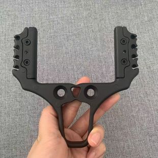 铝合金加厚猫头鹰圆扁两用弓头四股弓门孔距3.5cm适合1.2直径杆子