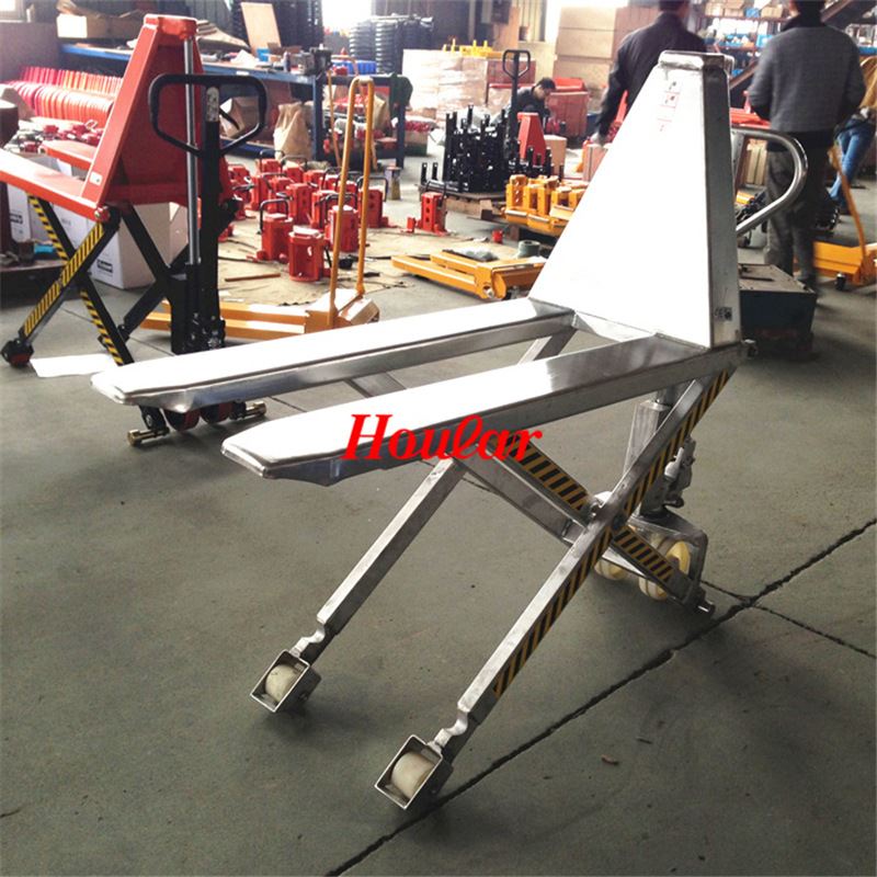 不锈钢剪式液压搬运车EHPTS-1000电动剪式液压升车不锈钢手动叉车