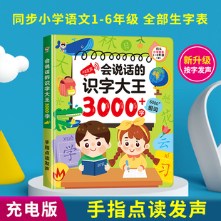 会说话 识字大王3000字早教有声书儿童认字卡神器幼儿园手指点读