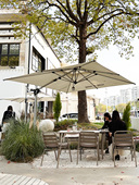 罗马伞遮阳伞户外庭院伞咖啡厅外摆太阳伞露台遮阳棚别墅小院大伞