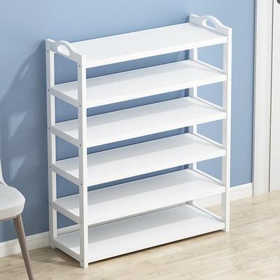 简易鞋架子多层家用经济型放门口实木鞋柜防尘收纳神器白色大容量
