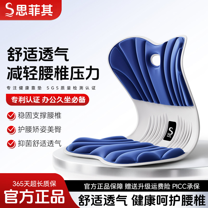 思菲其坐垫护腰靠垫腰托办公室座椅腰靠神器人体工学一体椅背靠垫,居家布艺,腰靠垫,淘宝优惠券,粉丝福利购,淘宝优惠卷