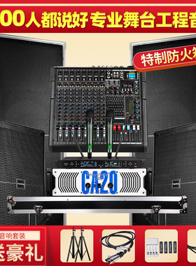 得普声D815专业大型舞台演出婚庆会议音响套装单双15寸钕磁唱歌