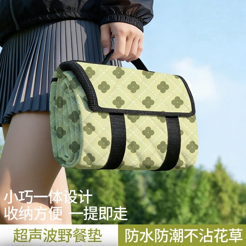日本春游野餐垫便携小巧可折叠加大加厚防水防潮垫户外露营帐篷垫