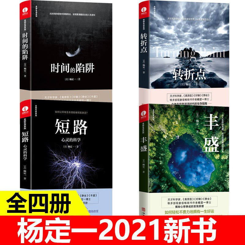 【现货正版】全套4册 杨定一的书籍 丰盛 时间的陷阱 短路心灵的科学 转折点 新书全部生命系列心理成长青春励志心灵与修养书籍