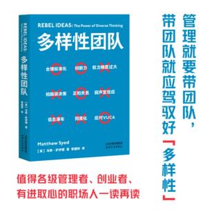 多样性团队 马修·萨伊德 英国管理著作 理论结合案例 高效团队工作法 企业管理 组织管理 果麦出品