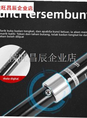 登山杖铝a合金折叠超轻超短伸缩户外手徒步爬山拐棍行山杖5节