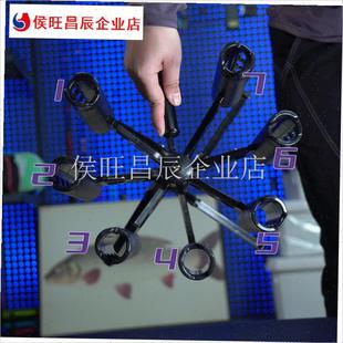 手提加特林竞技竿架路亚竿E架渔具垂钓装备收纳架展示架