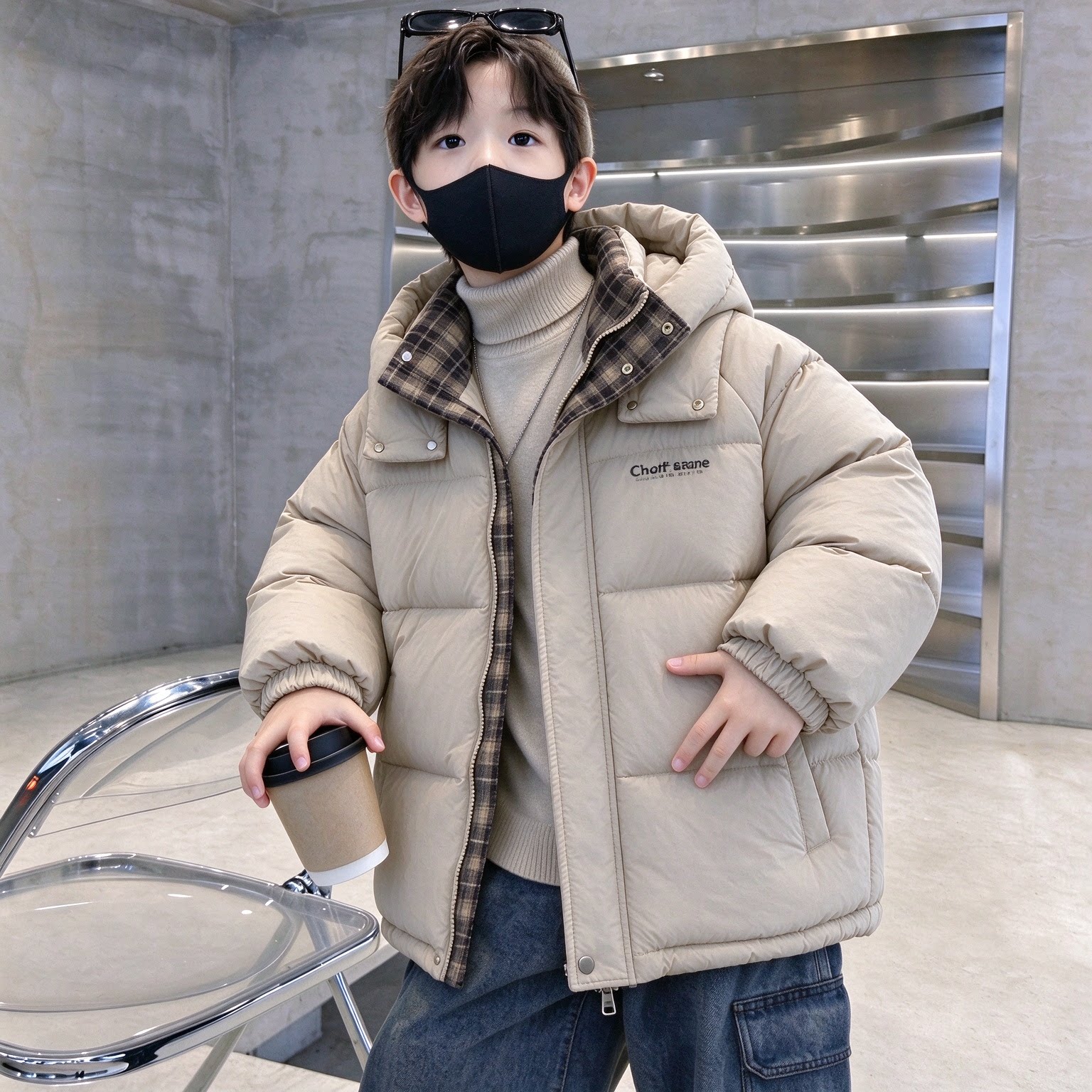 男童羽绒棉服冬季加厚2026新款大儿童冬装棉衣男孩冬款棉袄外套潮