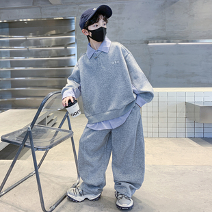 套装 男孩春秋款 2025新款 中大童运动两件套帅气儿童装 秋季 男童秋装