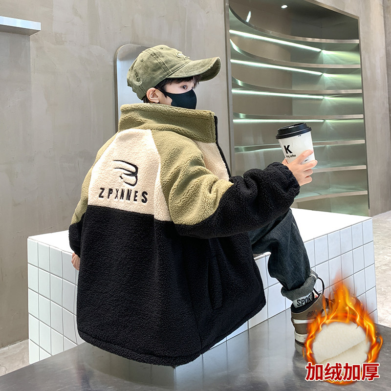 儿童装男童加绒外套秋冬2025新款加厚冬装摇粒绒中大童夹棉冬季潮,童装/婴儿装/亲子装,普通外套,淘宝优惠券,粉丝福利购,淘宝优惠卷