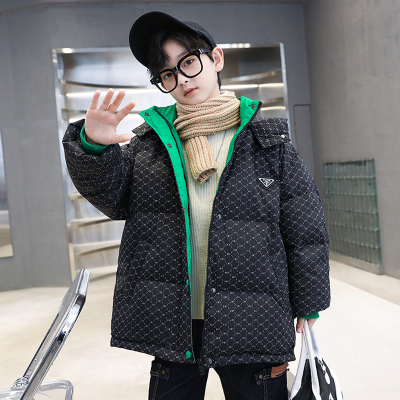 男童棉服冬季2025新款洋气加厚儿童羽绒棉袄男孩棉衣大童冬装外套