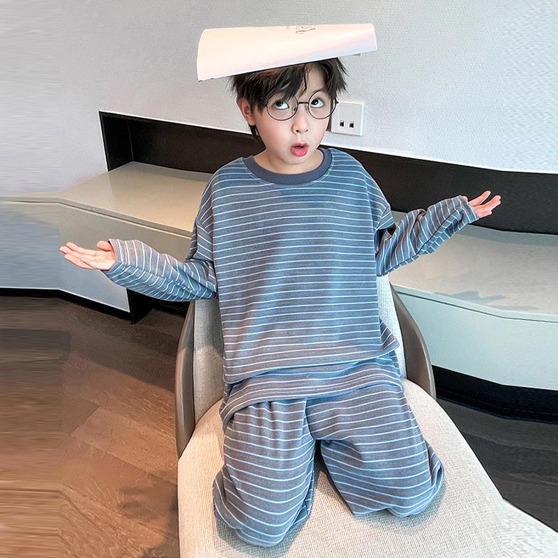 儿童装男睡衣秋裤套2025新