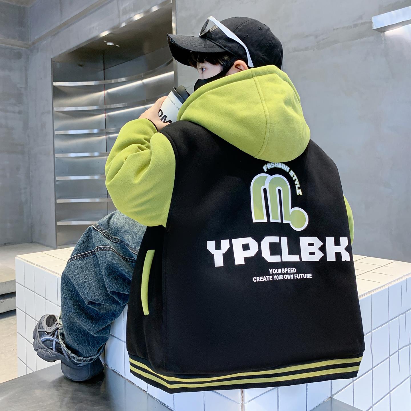 男童夹棉外套秋冬款2025新