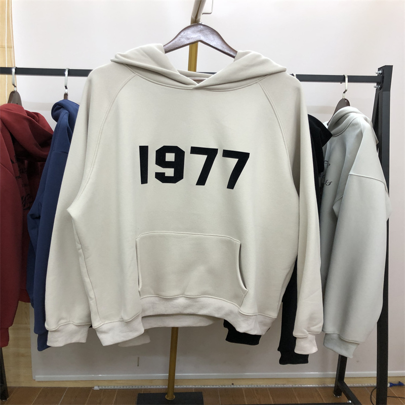 FOG CRAZY FEAR OF GOD ESSENTIALS 1977加绒连帽卫衣外套男女潮