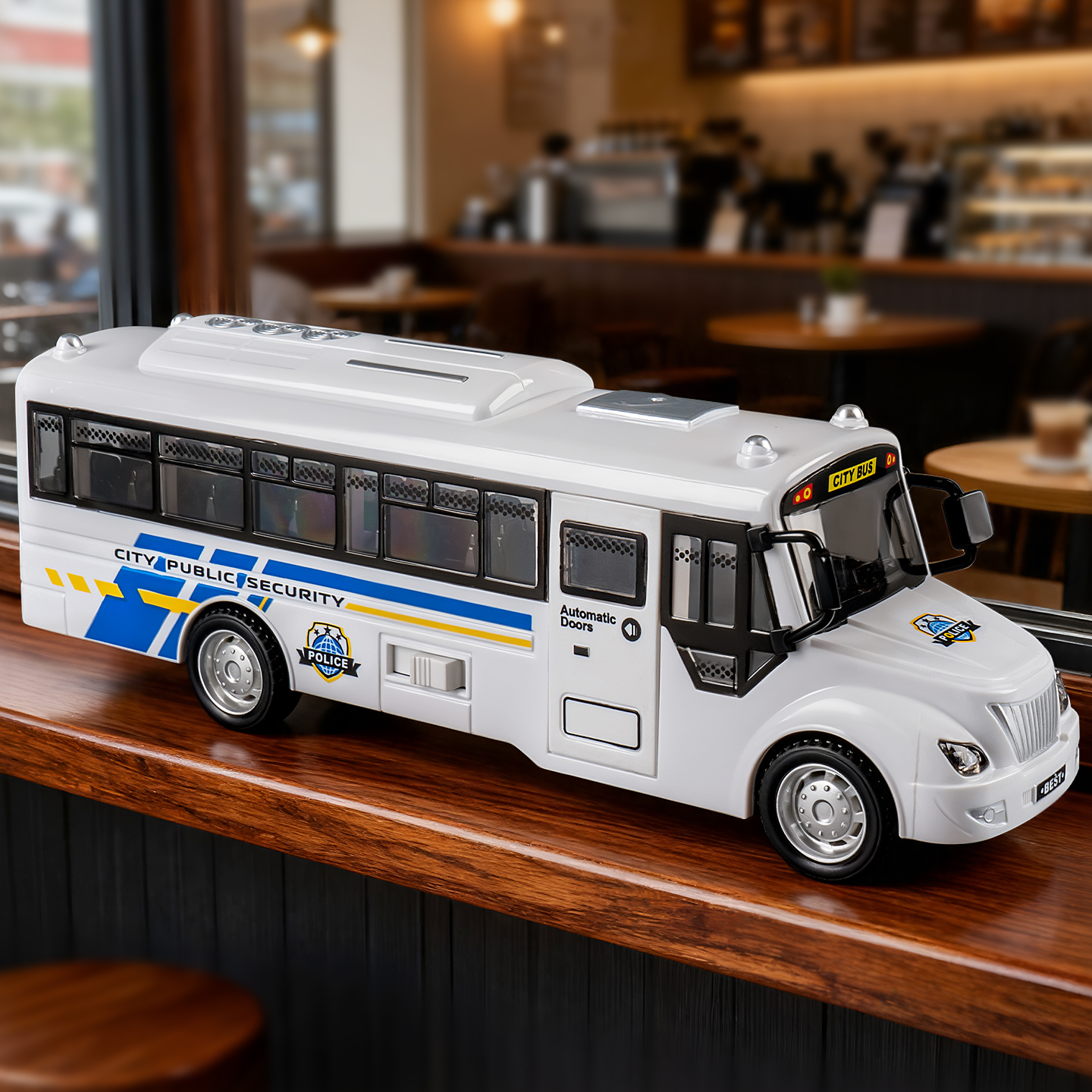 巴士校车玩具儿童惯性玩具车