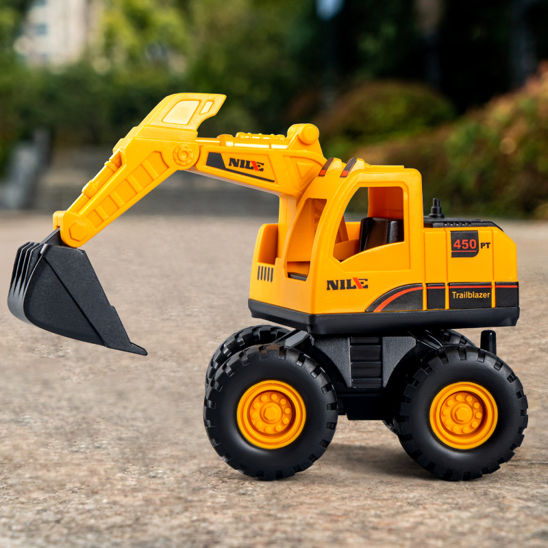 挖掘机儿童挖机工程车惯性会跑小玩具男孩宝宝多功能翻斗拖车铲车