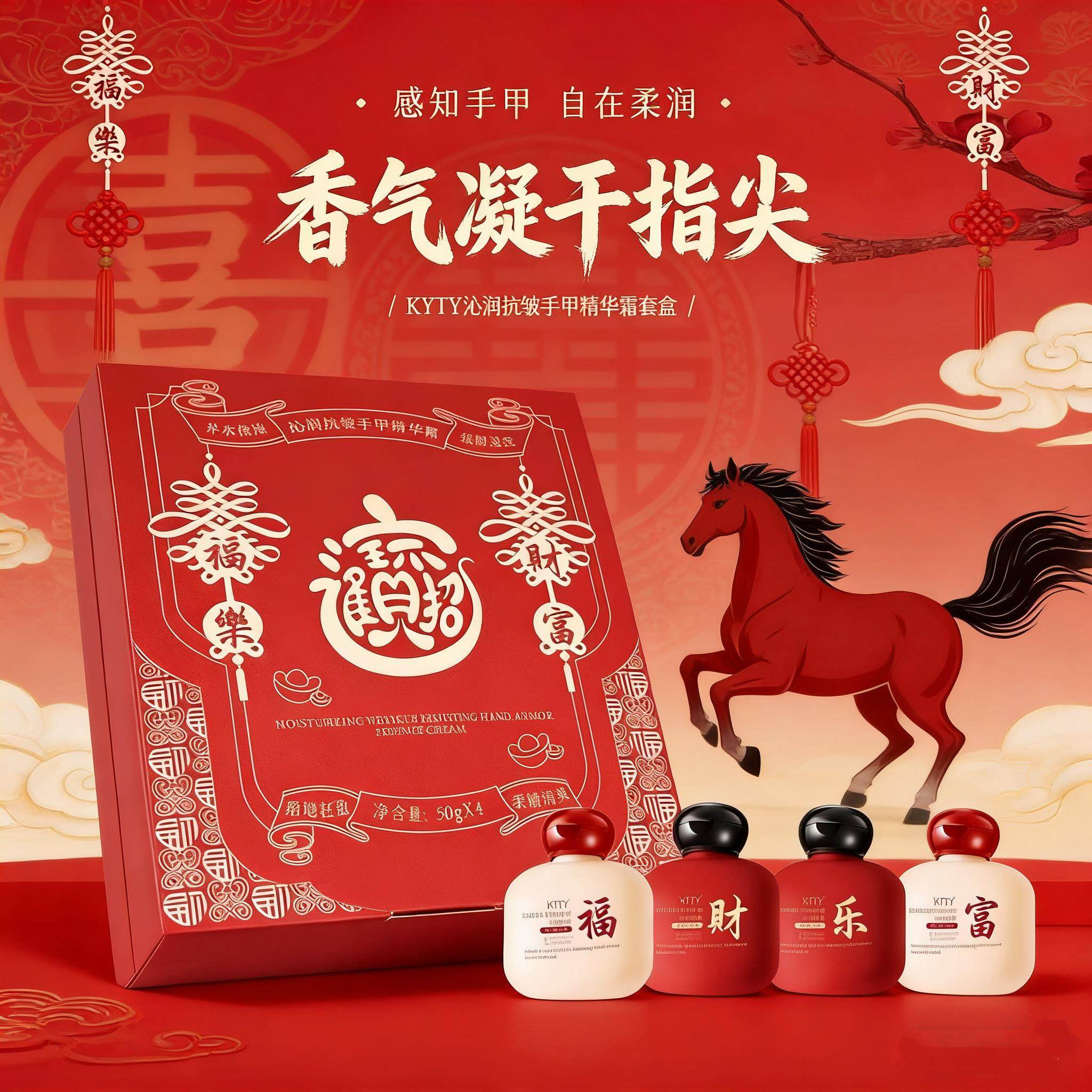 沁润香氛高级护手霜护甲礼盒滋润保湿补水防干裂去手纹送人伴手礼