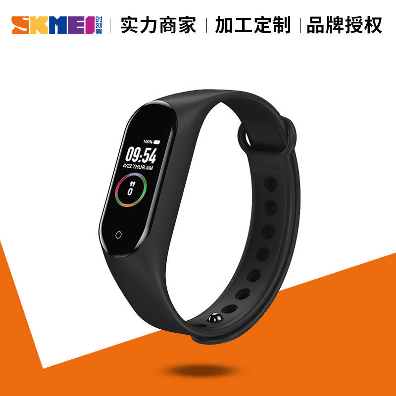 时刻美时尚彩屏心率血压睡眠监测蓝牙提醒多功能运动智能手环