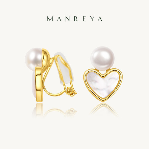 珍珠耳夹情人节礼物送女友高级感