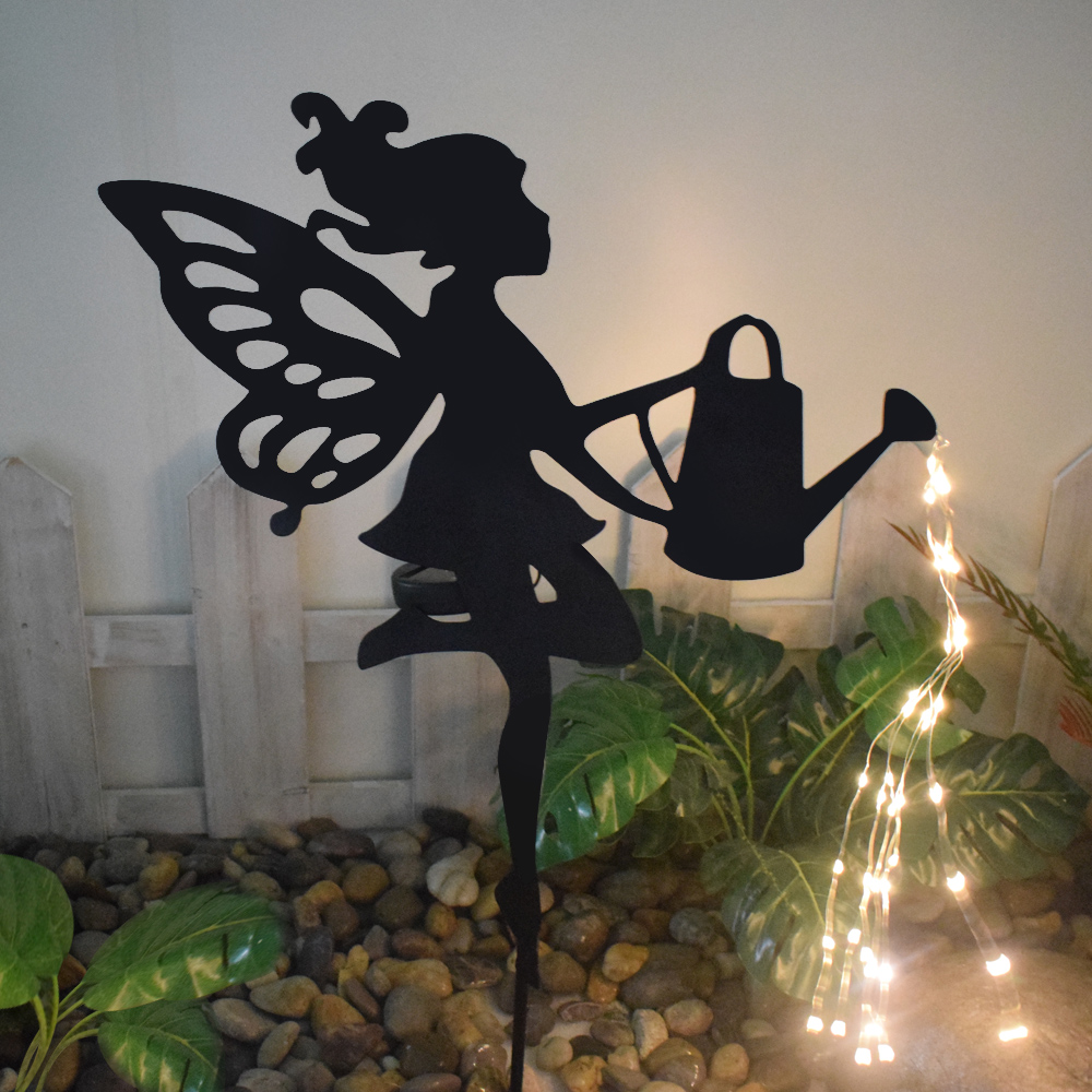 太阳能水壶花仙子创意花园氛围灯