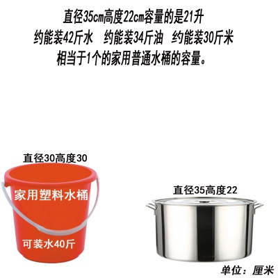 销不锈钢桶a加厚带盖白钢桶多用圆桶高汤桶深汤锅卤桶水桶熬汤品