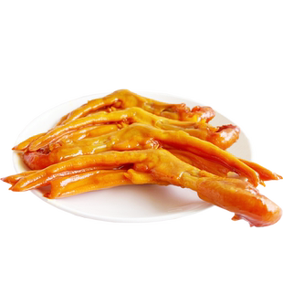 百吃不厌盐焗鸭掌独立包装网红休闲零食开袋即食鸭爪鸭脚熟食小吃