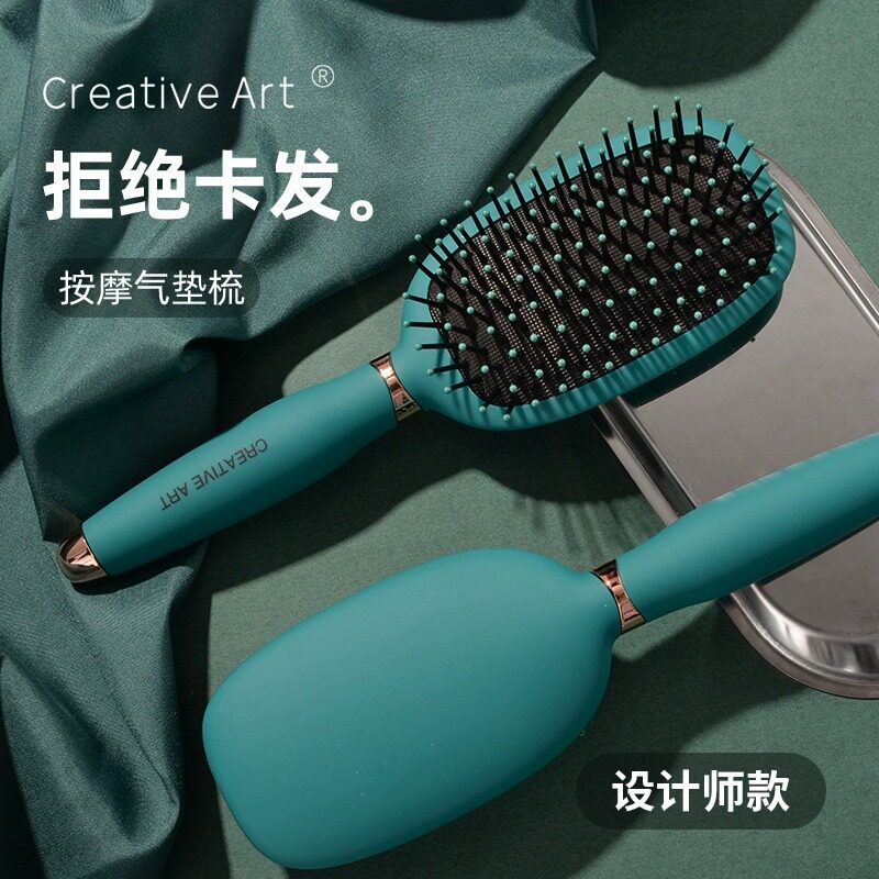 气垫梳女士专用长发气囊梳子头皮按摩家用梳头部经络梳顺发檀木梳使用感如何?