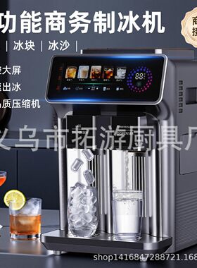 日本进口便宜得利新款三合一ZB-21制冰机饮水机家用制冷制冰冰沙