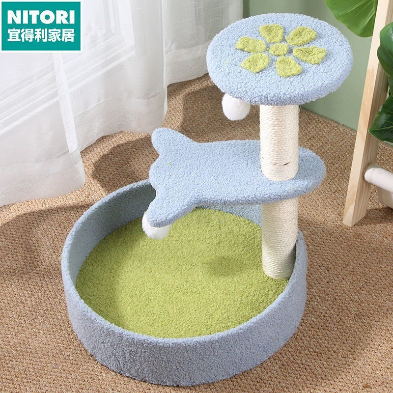 日本进口便宜得利猫爬架猫窝一体剑麻猫树别墅大型猫抓板玩具猫抓