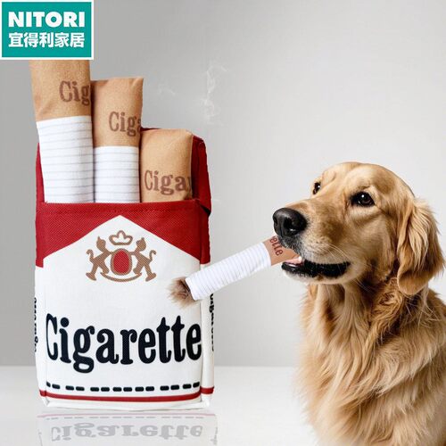 日本进口便宜得利狗玩具新品Nocciola Interactive Dog Toy香烟带