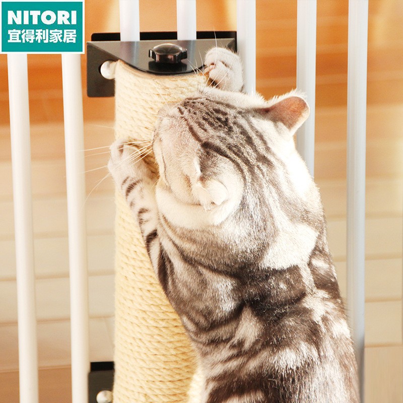 日本进口便宜得利猫抓柱 猫笼专用猫爬架 猫抓板 剑麻桶猫玩具 猫