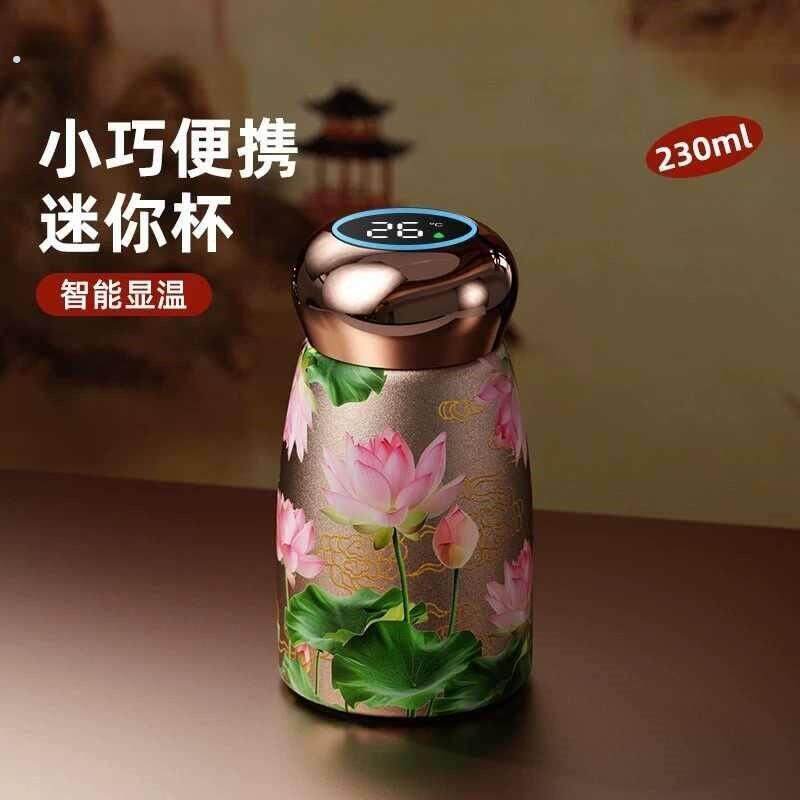 迷你小型保温杯陶瓷小巧可携式口袋水杯女士2025新款高颜值矮茶杯