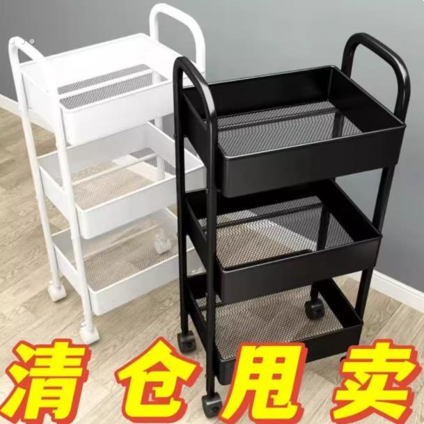 小推车置物架卧室卫生间落地多层零食架厨房可移动学生宿舍收纳架