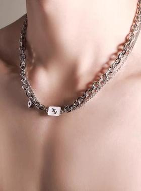 十二星座项链男士款潮流轻奢小众设计感潮牌百搭高级感男生锁骨链